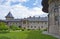 Iew from the courtyard of the Sucevita fortified monastery, Bukovina, Romania