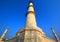 iew of the Taj Mahal at sunrise is an ivory-white marble mausoleum