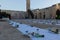 Iftar time at courtyard of Aqsa Mosque. Ramadan Kareem. Jerusalem - Palestine: 21 April 2022