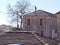 Igiades village on the mountain mitsikeli, greek fllag waving old traditional houses in ioannina