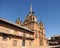 Iglesia del Cristo y Plaza Mayor en San Carlos del Valle, provincia de Ciudad Real, EspaÃ±a