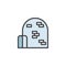 Igloo filled outline icon