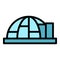 Igloo icon vector flat