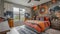 Ignite your child& x27;s imagination with themed bedroom adorned with superhero posters