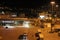 Igoumenitsa port, Greece, at night.
