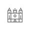 Igreja de santa luzia icon. Element of Portugal icon. Thin line icon for website design and development, app development