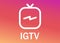 IGTV icon. Popular Instagram Video App. Vector illustration. Kyiv, Ukraine - October 25, 2020