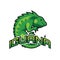 Iguana mascot logo for your business, vector illustration