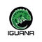 Iguana mascot logo for your business, vector illustration