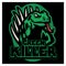 Iguana mascot sport logo design vector graphic illustration. Wild iguana reptile mascot. Angry green lizard animal for sport team