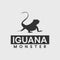 Iguana silhouette