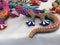 Iguana Very colorful crafts of Oaxaca