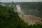 Iguassu Falls, Brazil, America. This is Iguazu Falls. A quarter of a million gallons of water flow through here every second