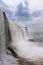 Iguasu waterfalls, spectacular cascades of water showing the power of nature