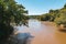 Iguazu Falls on the border of Brazil and Argentina in Argentina