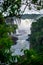 Iguazu Falls on the border of Brazil and Argentina in South America. the largest waterfall system on Earth