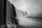 Iguazu Falls or Iguacu Falls, Devil`s Throat or Garganta Del Diablo, seen from the viewpoint at Iguazu National Park