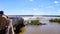 Iguazu waterfalls on the border of Brazil and Argentina in Argentina