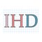 IHD ischemic heart disease acronym written on checkered paper