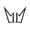 II Number Crown Shape Form Symbol Design