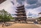 Ikaruga - June 03, 2019: The Horyu-Ji, temple in Irakuga, Nara Perfecture, Japan