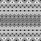 Ikat Aztec ethnic seamless pattern design in black and white color