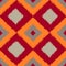 Ikat brown seamless pattern curtain, textile design, bed linen, wallpaper, surface texture background.