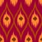 Ikat brown vector seamless pattern curtain, textile design, bed linen, wallpaper, surface texture background.