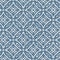 Ikat damask seamless ogee vector background pattern in blue color for fabric, wallpaper, scrapbooking projects, gift