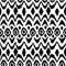 Ikat damask seamless pattern.