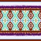 Ikat embroidery local fabric pattern with geometric seamless white, red, pink, yellow and blue stripes