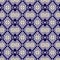 Ikat embroidery pattern with geometric square seamless