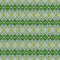 Ikat embroidery pattern with geometric square seamless green yellow white lines and multicolor stripes