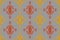 Ikat geometric folk ornament red-brown, ethnic ethnic fabric pattern seamless in Aztec style, drape, tribal embroidery, indian,