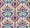 Ikat traditional folk textile pattern. Tribal ethnic hand drawn texture. Seamless background in Aztec, Indian