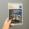 Ikea Family advertising newsletter in male hand