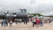 Il-38N anti-submarine aircraft on annual military exhibition Russian Army 2018 on Central Uglovoe Aerodrome.