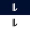 IL initial letter logo vector template | Creative modern monogram Circle logo