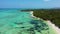 Ile aux Cerfs island with idyllic beach scene, aquamarine sea and soft sand, Ile aux Cerfs, Mauritius, Indian Ocean, Africa. Ile