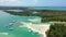 Ile aux Cerfs island with idyllic beach scene, aquamarine sea and soft sand, Ile aux Cerfs, Mauritius, Indian Ocean, Africa. Ile