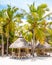 Ile Aux Cerfs Island touristic resort.