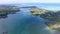 Ile aux Cerfs Privately Owned Island in Mauritius. Landscape in Background