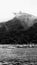 Ilha grande`s bay view, boats in the water, parrot mountain in the back