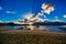 Ilhabela beach Saco da capela with boats and sailboats in the sea at sunset - Sao Paulo, Brazil