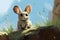 Ili pika in the wild illustration Generative AI, Generative AI