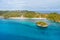 Ilig Iligan Beach. White sand beach and clear coral lagoon