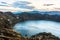 Ilinizas Volcanoes under the Quilotoa lagoon, Ecuador