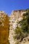 Ille sur tet Les Orgues in languedoc france with nature limestone chimneys stones formation in french south