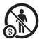 Illegal child work and employment black line icon. Pictogram for web page, mobile app, promo. UI UX GUI design element. Editable
