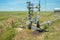 Illegal oil well in the territory of the Republic of Crimea